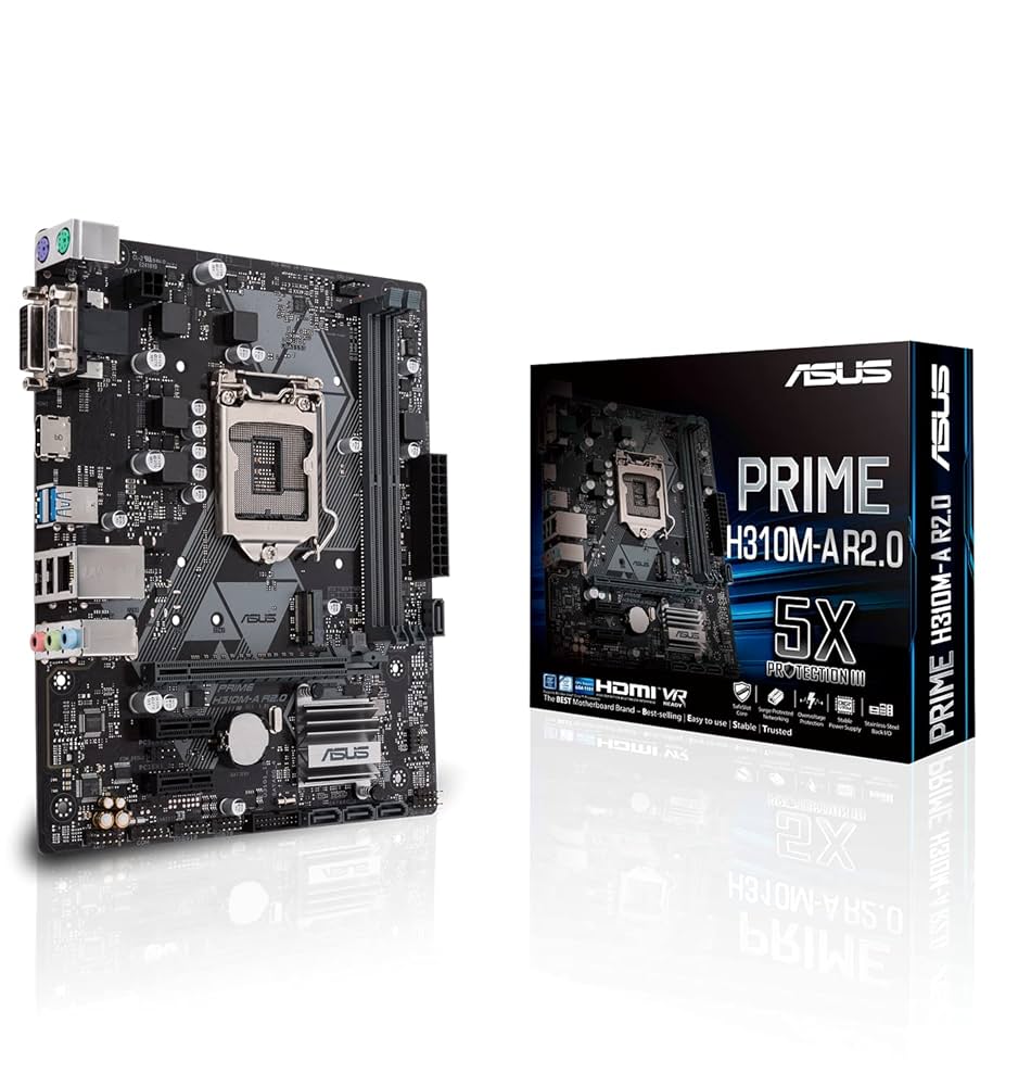 ASUS　PRIME H310M-A R2.0  LGA1151 ASUS PRIME H310M-A R2.0 Intel H310 Micro ATX DDR4 płyta